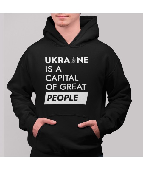 Худи Great people Черный, XL