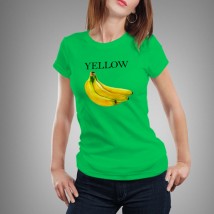 Women's T-shirt Yellow Green, S