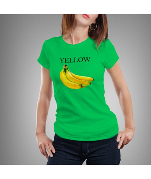 Women's T-shirt Yellow Green, XXL
