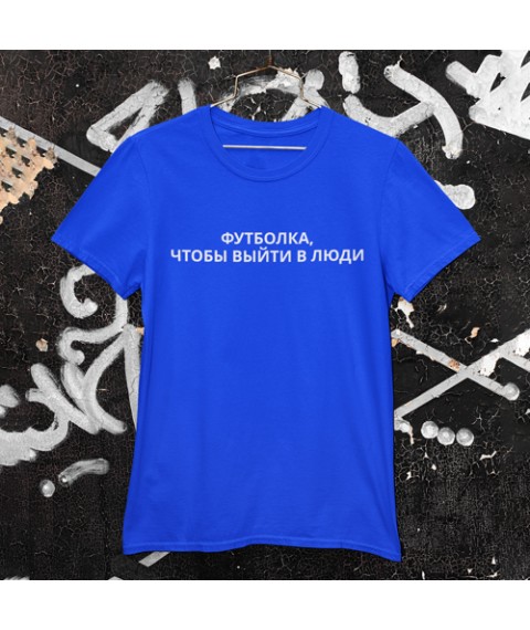 T-shirt for going out Blue, M