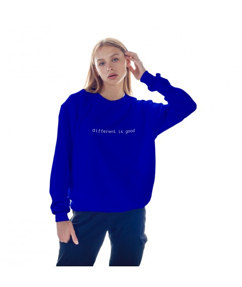 Women's sweatshirt.different is good. Blue, M