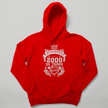 Hoodie Red, XL