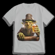 T-shirt with a cool Goblin L print, white