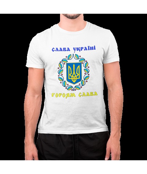 Футболка Слава Украине Белый, 2XL