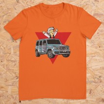 T-shirt Gelik children's orange 12 years (142cm-152cm), For boys