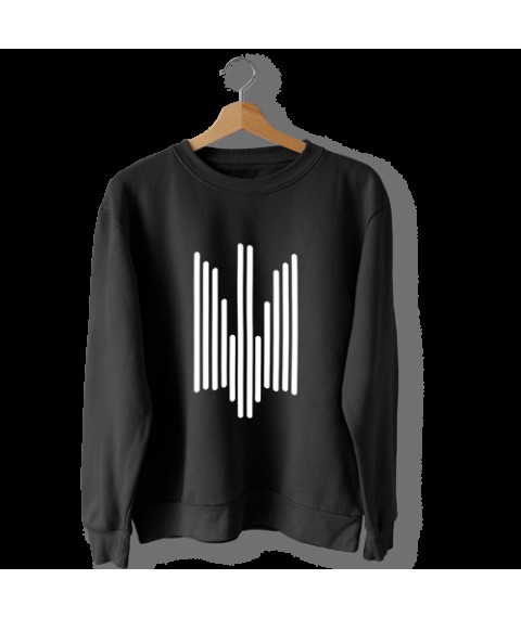 Black sweatshirt "Trezub" 2XL.