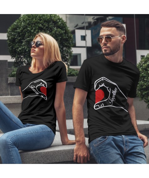 Couple T-shirts for lovers 48, 46, Black
