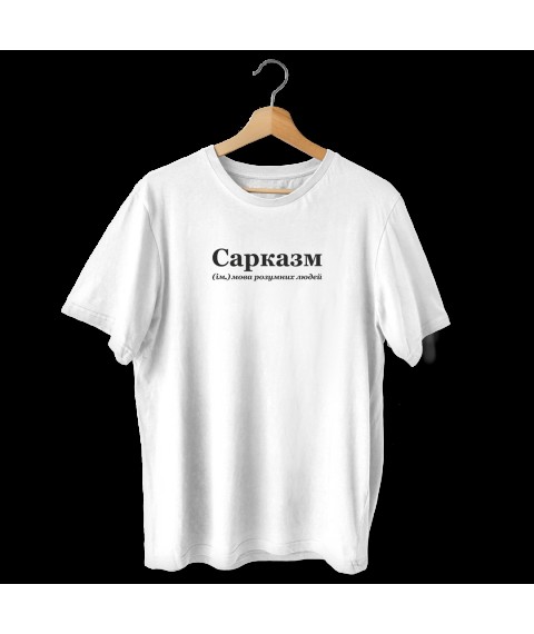 T-shirt Sarcasm S, White