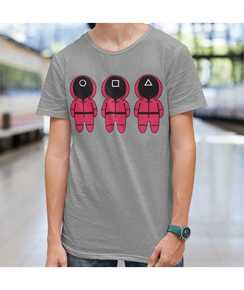 Men's T-shirt Squid game three guards