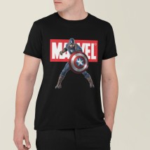 Men's T-shirt Marvel Captain America Black, M