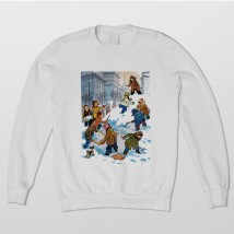 Sweatshirt with winter print Childhood