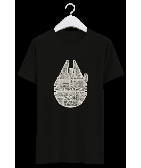 Men's T-shirts.STAR WARS1 Black, S