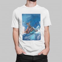 Men's T-shirt Death to Enemies Octopus White, XL