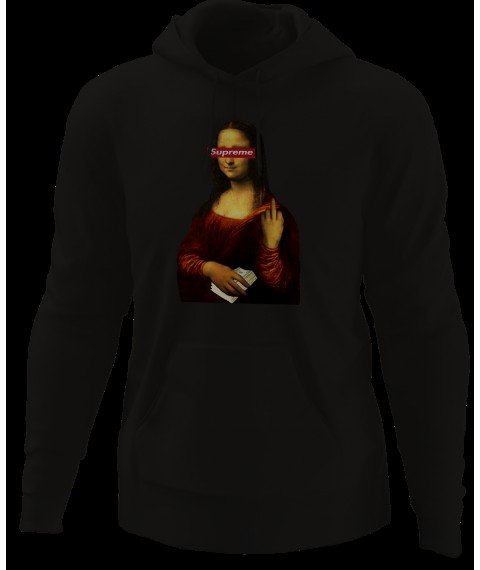 Mona Lisa Supreme Hoodie Black, XXL