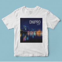 T-shirt white "Places of Ukraine" Dnipro man, S
