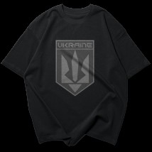 Oversized T-shirt, black Mighty Trident