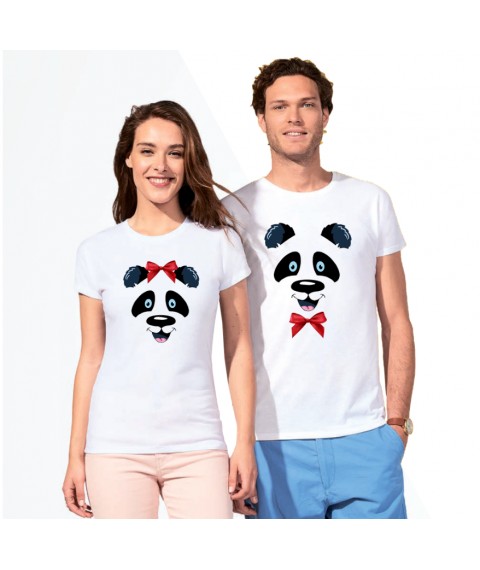 Paired T-shirts Pandas 52, 50
