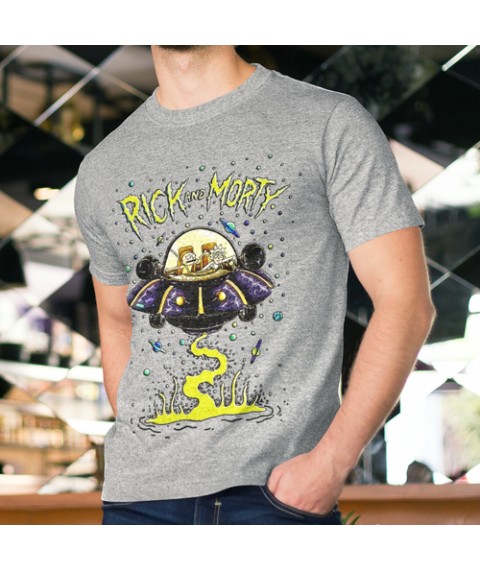 Футболка мужская Rick Morty ufo