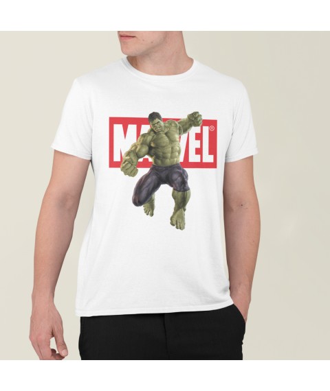 Men's T-shirt Marvel Hulk White, XL