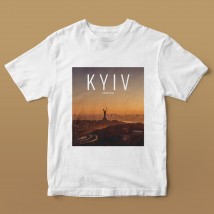 T-shirt white "Places of Ukraine" Kiev men's, L