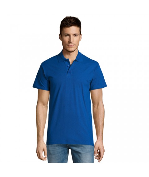 Men's polo shirt blue L