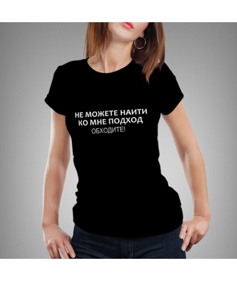 Women's T-shirt. Approach Black, M