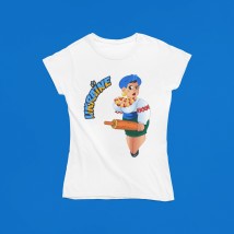 T-shirt for women, white, Ukraine for women, XL