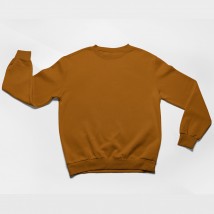 Beige unisex sweatshirt with fleece insulation M