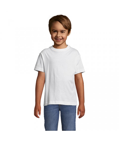 Children's white T-shirt 6 years (106cm-116cm)