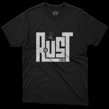 Khaki T-shirt with Rust co print Black, 146cm-152cm