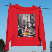 Mickey Mouse Sweatshirt Red, L