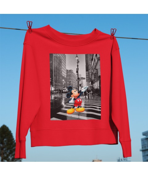 Mickey Mouse Sweatshirt Red, M