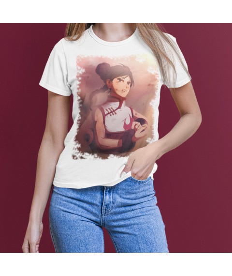 Women's T-shirt Anime Ten Ten White, XL