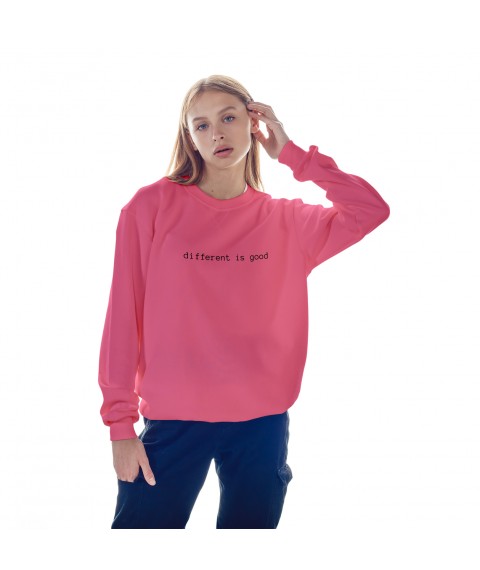 Women's sweatshirt.different is good. Pink, XL