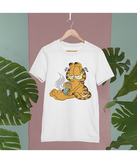 Men's T-shirt "Garfield" white XL