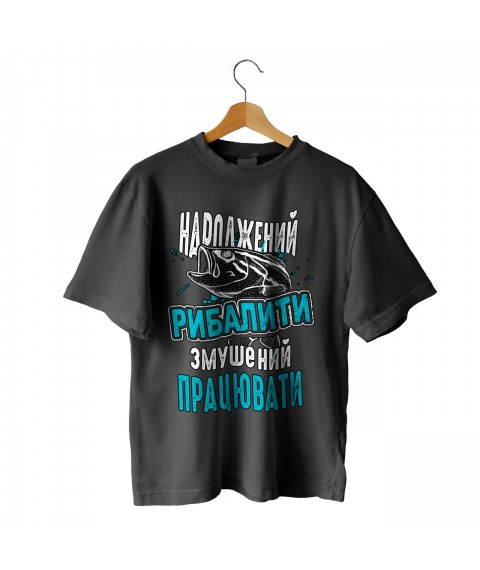 Oversized T-shirt "For a good fisherman" Chorn ML