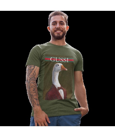 Men's T-shirt Gussi Khaki, 3XL