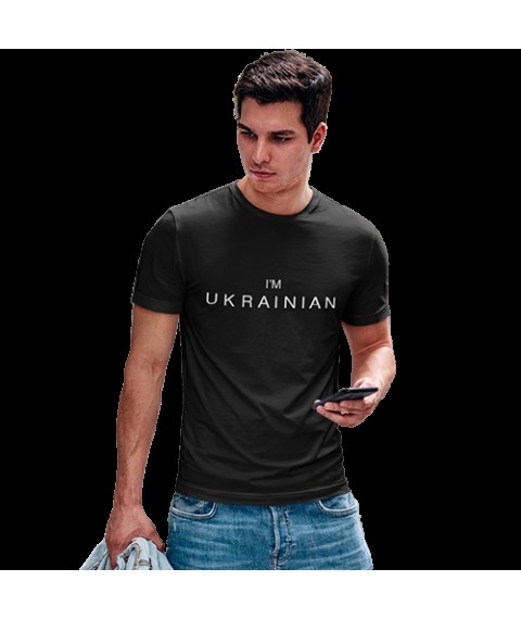 T-shirt I'm Ukrainian L, Black