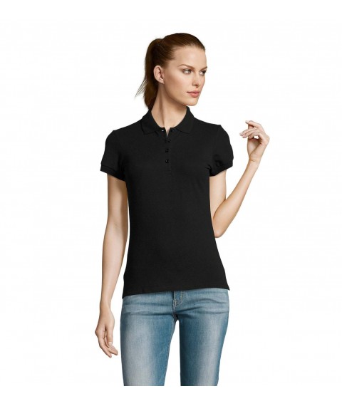 Polo shirt for women, black L