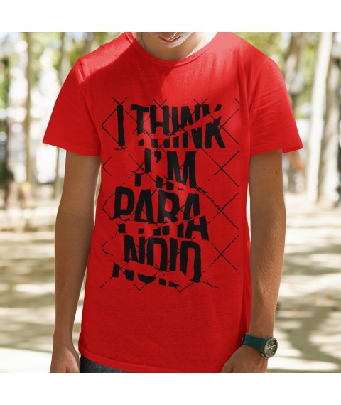 Men's T-shirt Paranoid XXXL, Red