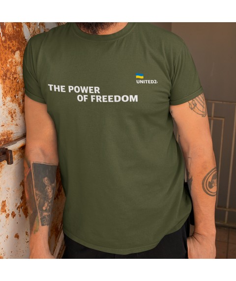 T-shirt "The Power of Freedom" Olive, 2XL