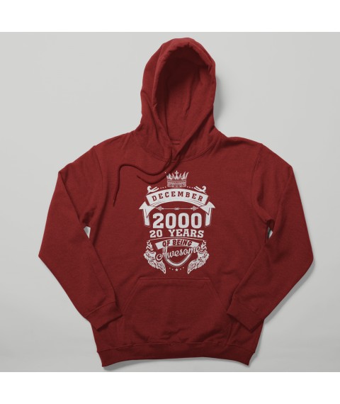 Hoodie Bordeaux, L