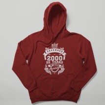 Hoodie Bordeaux, M