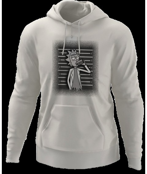 Hoodie white Rick and Morty L
