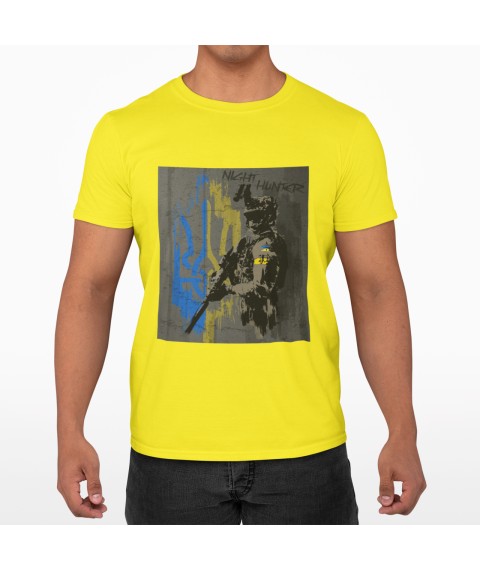 Men's patriotic T-shirt Night Hunter Yellow, M