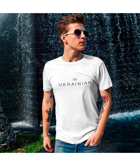 Футболка I'm Ukrainian XS, Белый