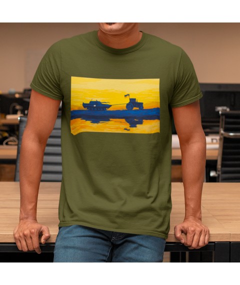 Men's T-shirt Tractor Army Khaki, L