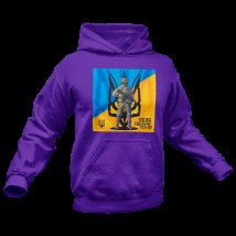 Unisex hoodie Will and Honor insulated fleece, Purple, L
