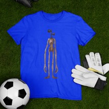 T-shirt Siren Head 10 years (130cm-140cm), Blue