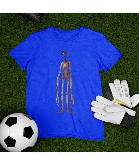 T-shirt Siren Head 4 years (96cm-104cm), Blue